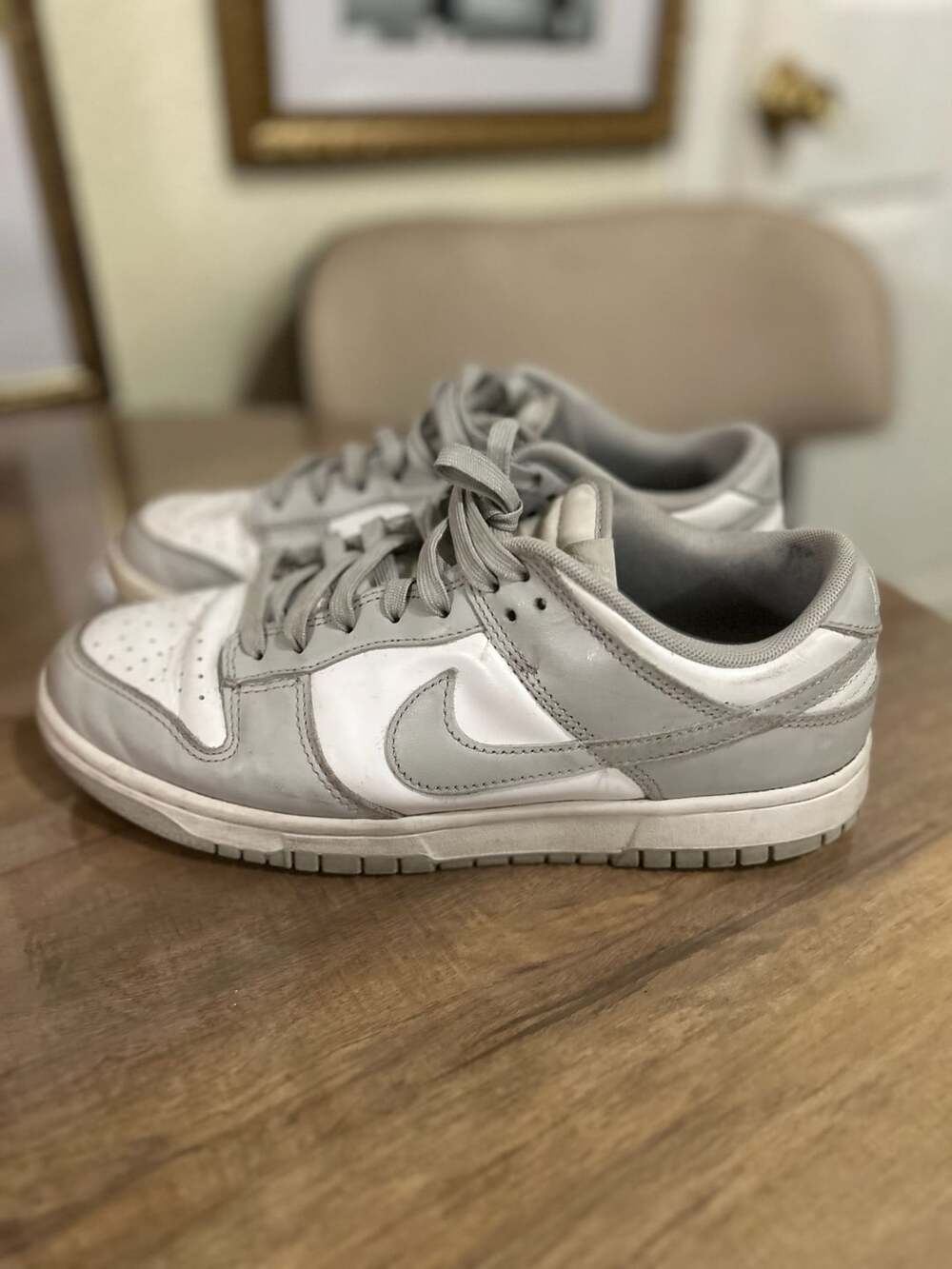 Nike Dunk Low Retro Grey Fog White Men's Casual Sneakers DD1391-103